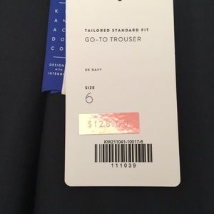 Kit Ace Dark Navy trousers with a Cooper zipper.